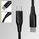Kabel USB Allity kabel AUC-02 USB-C - USB-C 1,0 m 100W czarny 2