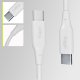 Kabel USB Allity kabel AUC-02 USB-C - USB-C 2,0 m 60W biały 2