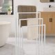 Excellent Houseware Stojak na ręczniki 4 szczeble - biały 3