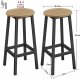 vidaXL Taborety Barowe 2 szt, - sonoma - LBC032B11 3