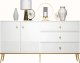 ML Meble Komoda GALENA 2D3S biały połysk ML MEBLE 2