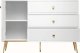 ML Meble Komoda GALENA 1D3S biały połysk ML MEBLE 2