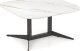 Halmar Ława BORNA 80x80 biały marmur/czarna HALMAR 1