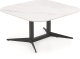 Halmar Ława BORNA 80x80 biały marmur/czarna HALMAR 1