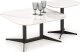 Halmar Ława BORNA 80x80 biały marmur/czarna HALMAR 4