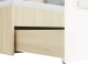ML Meble Łóżko DOT 90x200 buk/białe/szare z szufladami ML MEBLE 8