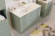 Comad Szafka pod umywalkę LINE REED GREEN D 82-80-2S zielona COMAD 6