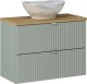 Comad Szafka pod umywalkę LINE REED GREEN D 82-80-2S zielona COMAD 7