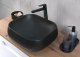 Comad Szafka pod umywalkę LUXOR BLACK 82-90-2S 90cm dąb olejowany/czarna COMAD 8