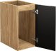 Comad Szafka łazienkowa LUXOR BLACK 81-30-1D 30cm dąb olejowany/czarna COMAD 2