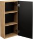 Comad Szafka łazienkowa LUXOR BLACK 83-35-1D 35cm dąb olejowany/czarna COMAD 3
