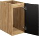 Comad Szafka łazienkowa OCEAN BLACK 81-30-1D 30cm dąb olejowany/czarna COMAD 3