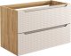 Comad Szafka pod umywalkę LUXOR BEIGE 82-90-2S 90cm dąb olejowany/beżowa COMAD 1