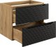 Comad Szafka pod umywalkę OCEAN BLACK 82-70-2S 70cm dąb olejowany/czarna COMAD 3