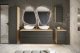 Comad Szafka pod umywalkę OCEAN BLACK 82-70-2S 70cm dąb olejowany/czarna COMAD 6