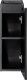 Comad Szafka łazienkowa NOVA BLACK D2 81-20-1D 20cm czarna COMAD 3