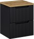 Comad Szafka pod umywalkę NOVA BLACK 82-50-2S 50cm czarna COMAD 9