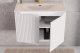 Comad Szafka pod umywalkę NOVA WHITE 82-60-2D 60cm biała COMAD 6