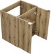 Comad Szafka pod umywalkę NOVA OAK 82-50-2D 50cm dąb coast evoke COMAD 3
