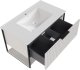 Stamar Szafka pod umywalkę TURF WHITE MARENGO 80-1S 80cm biała STRAMA 7