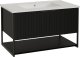 Leloup Szafka pod umywalkę TURF BLACK VINTAGE 80-1S 80cm czarna STRAMA 1