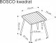 Halmar Stolik ogrodowy BOSCO 70x70 czarny HALMAR 10