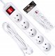 KELTIN Przedłużacz elektryczny – listwa zasilająca biała 5 gniazd 3m (40) 1