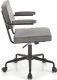 Krzesło biurowe Halmar Fotel biurowy FIDEL VELVET szary HALMAR 2