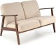 Halmar Sofa MILANO 2S beżowa/orzech HALMAR 1