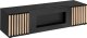 ASM Meble Szafka RTV CAMERON 160 hickory jackson/czarna z biokominkiem ASM Meble 1
