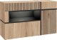 ASM Meble Komoda CROSS LED hickory jackson/czarna ASM Meble 1