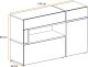 ASM Meble Komoda CROSS LED hickory jackson/czarna ASM Meble 8