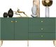 ML Meble Komoda GRIN 2D3S zielona ML MEBLE 3