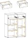 ASM Meble Meblościanka CROSS LED hickory jackson/czarna ASM Meble 11