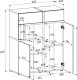 ASM Meble Meblościanka CROSS LED hickory jackson/czarna ASM Meble 12