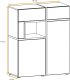 ASM Meble Meblościanka CROSS LED hickory jackson/czarna ASM Meble 10