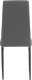 kontrast Krzesło tapicerowane nowoczesne do jadalni salonu Mark5 szare 5