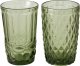 Boltze Ozdobna szklanka z zielonego szkła, AURORA, 300 ml 3