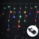 Lampki choinkowe Aigostar  Niskonapięciowe lampki choinkowe sople 100led fala multikolor 5m * 0,6m Niskonapięciowa płaska taśma świetlna sople fala, RGBY, 5m * 0,6m 1