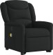 vidaXL vidaXL Podnoszony fotel masujący, rozkładany, czarny, obity tkaniną 4