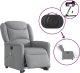 vidaXL vidaXL Podnoszony fotel masujący, elektryczny, rozkładany, jasnoszary 9
