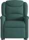 vidaXL vidaXL Podnoszony fotel masujący, rozkładany, ciemnozielony, tkanina 5