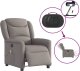 vidaXL vidaXL Rozkładany fotel masujący, elektryczny, kolor taupe, tkanina 8