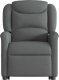 vidaXL vidaXL Podnoszony fotel masujący, elektryczny, rozkładany, ciemnoszary 5