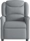 vidaXL vidaXL Rozkładany fotel masujący, elektryczny, jasnoszary, tkanina 5