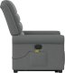 vidaXL vidaXL Podnoszony fotel masujący, elektryczny, rozkładany, ciemnoszary 6
