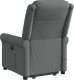 vidaXL vidaXL Podnoszony fotel masujący, elektryczny, rozkładany, ciemnoszary 7