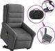 vidaXL vidaXL Podnoszony fotel masujący, elektryczny, rozkładany, ciemnoszary 9