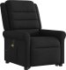 vidaXL vidaXL Podnoszony fotel masujący, rozkładany, czarny, obity tkaniną 4