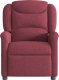 vidaXL vidaXL Rozkładany fotel masujący, winna czerwień, obity tkaniną 3